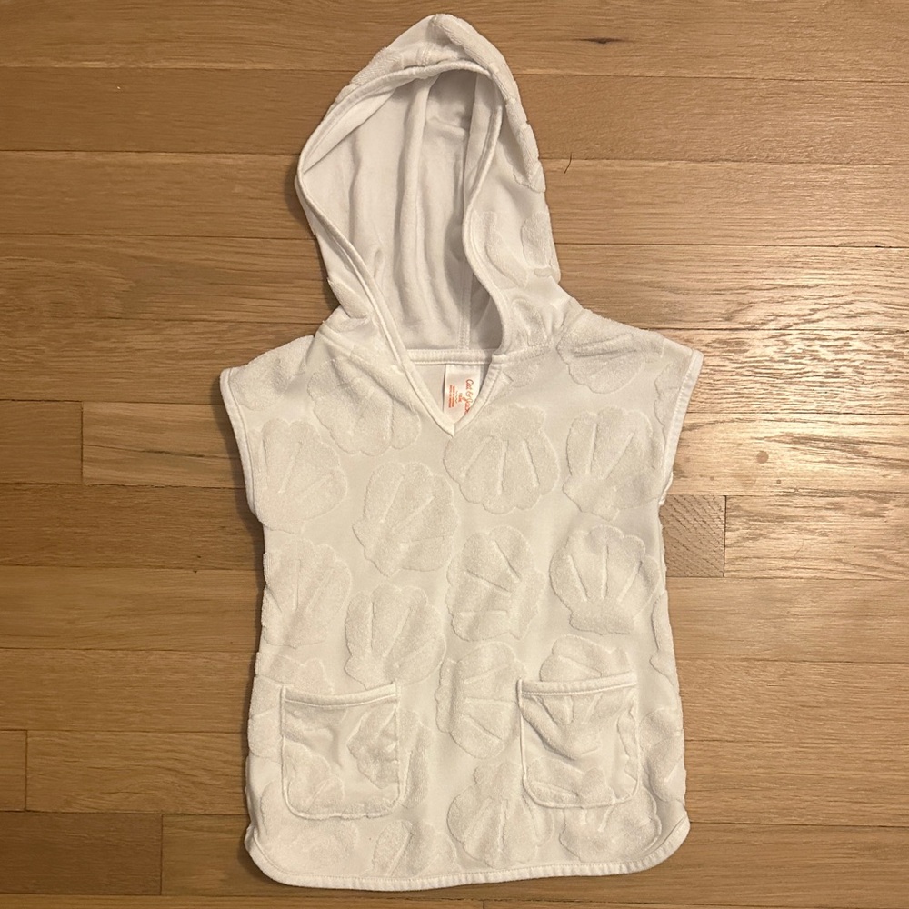 Cat & Jack Soft White Towel Poncho